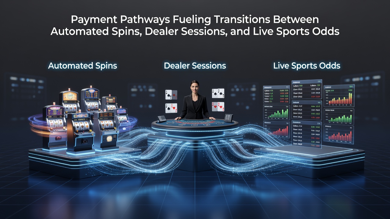 Zahlungswege unterstützen Wechsel von automatisierten Spins zu Live-Sessions und Sportwetten
